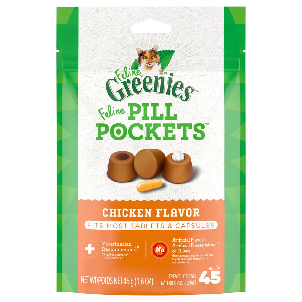 Greenies Feline Chicken Pill Pockets (1.6 oz)