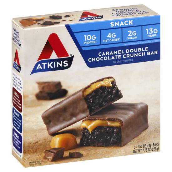 Atkins Double Caramel Chocolate Crunch Snack Bar (6ct)