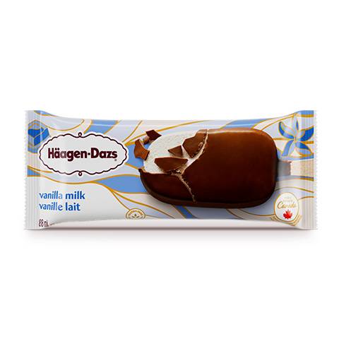 Häagen-Dazs Milk Chocolate Ice Cream Bar, Vanilla (88 g)