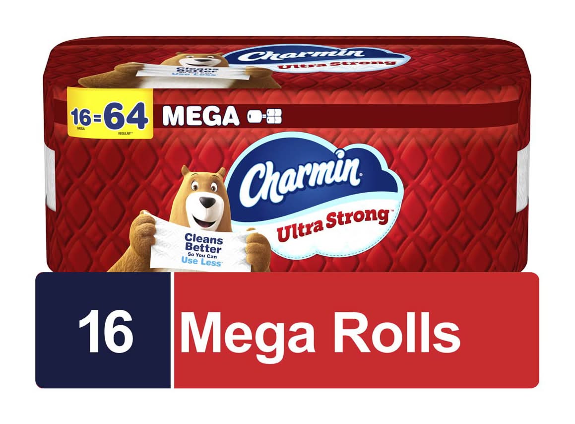 Charmin Ultra Strong Toilet Paper Mega Rolls  16 Ct