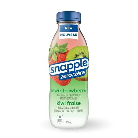 Snapple Zero Sugar Naturally Fruit Beverage, Kiwi- Strawberry (473 ml)