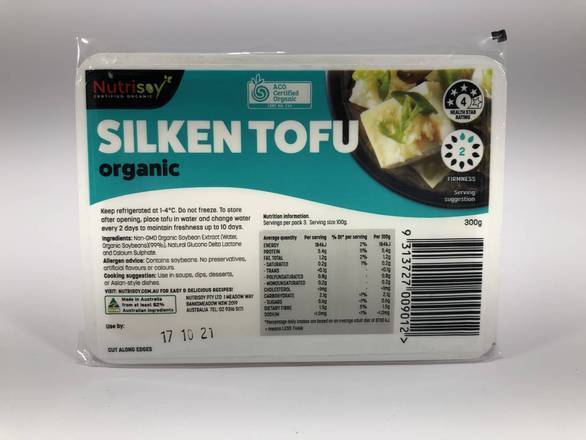 Silken Tofu Organic Nutrisoy 300g