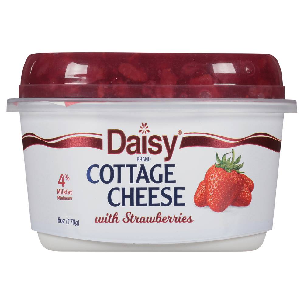 Daisy 4% Milkfat Cottage Cheese With Strawberries (5.3 oz)