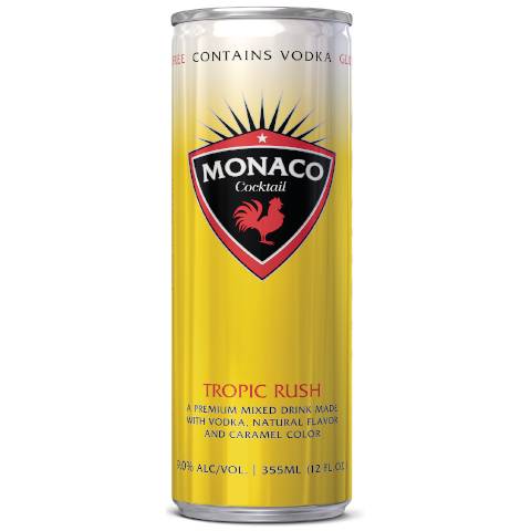Monaco Tropic Rush Cocktail 355mL