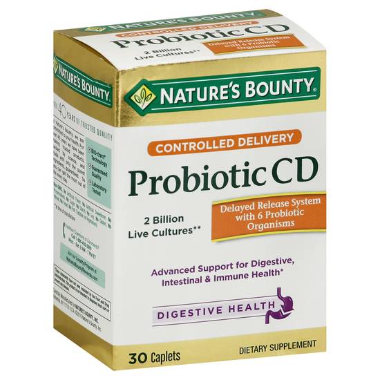 Nature's Bounty Probiotic Cd Digestive Health Caplets (30 ct)