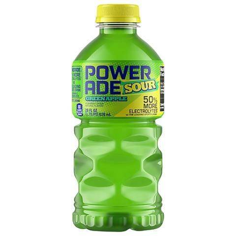 Powerade Sports Drink Bottle (28 fl oz) (green apple sour)