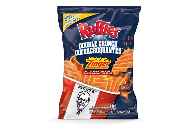 53G Ruffles Double Crunch KFC Zinger chips