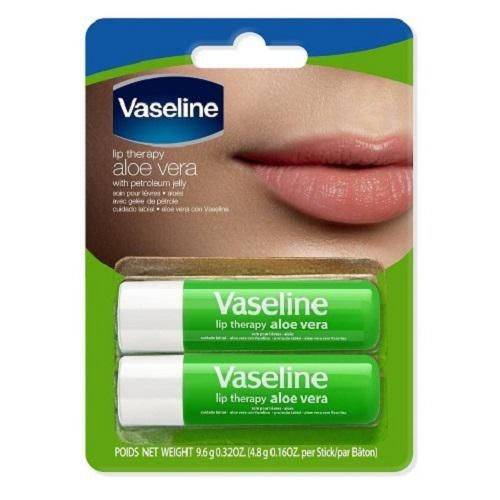 Vaseline Lip Therapy Aloe Vera Lip Balm (2 ea)