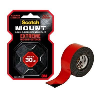 Scotch Extremely Strong Mounting Tape, 1"x60"