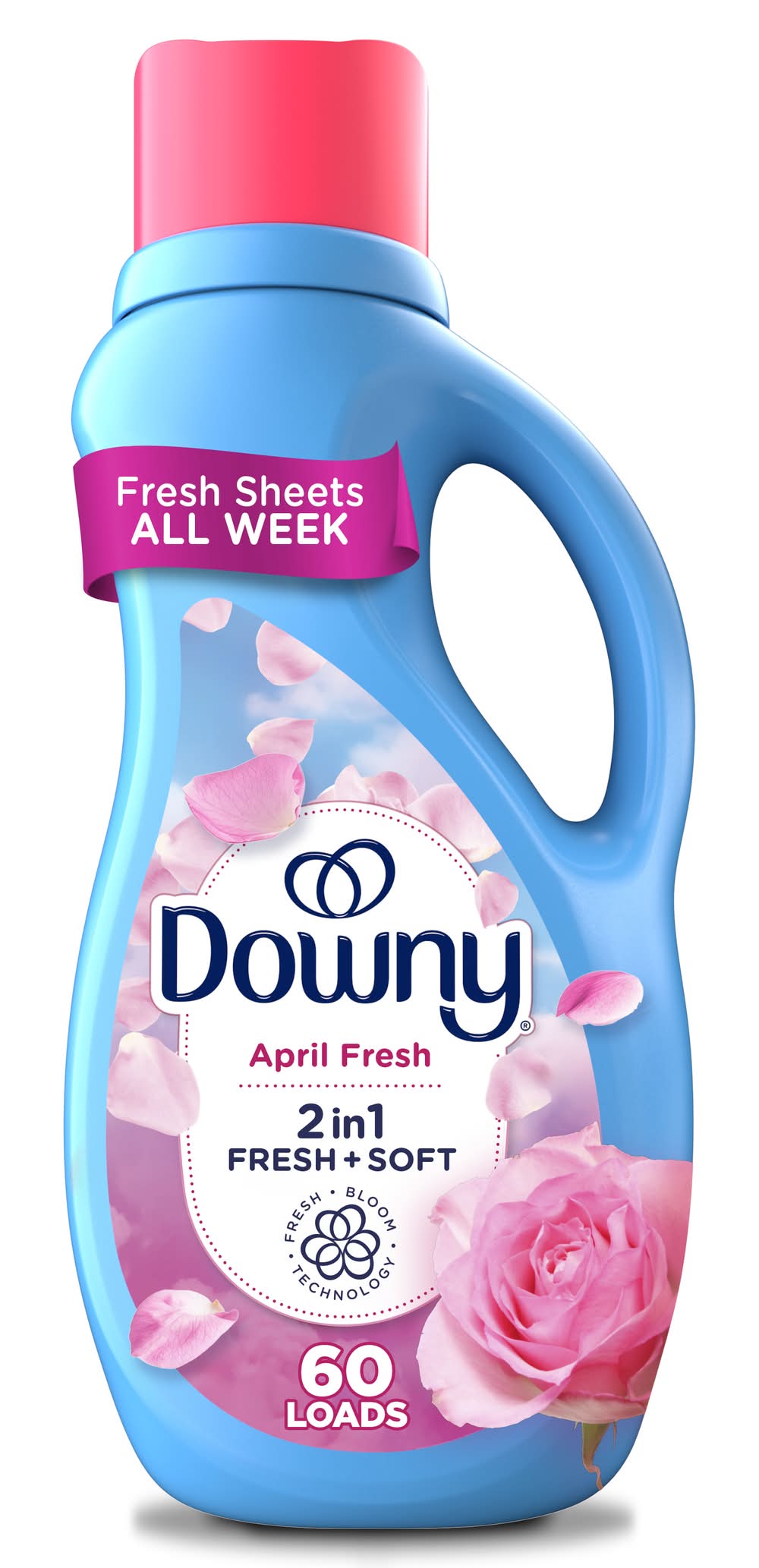 Downy Ultra 2 in 1 Fresh & Soft Liquid Fabric Softener 60 Loads, April Fresh (44 fl oz)