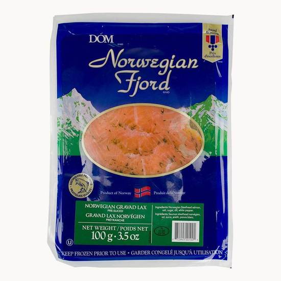 Norway Norwegian Fjord Gravad Lax Pre Sliced Salmon (100g)