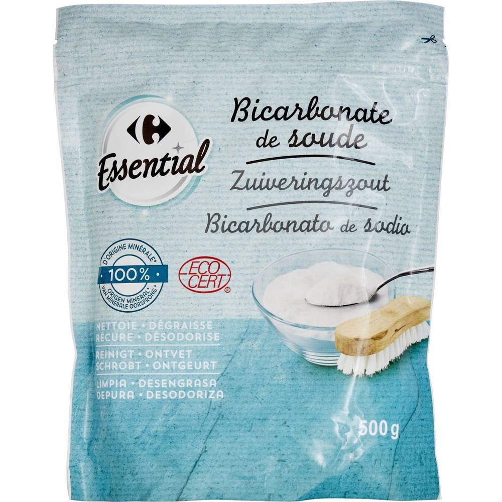 Bicarbonate de soude CARREFOUR ESSENTIAL - le sachet de 500g