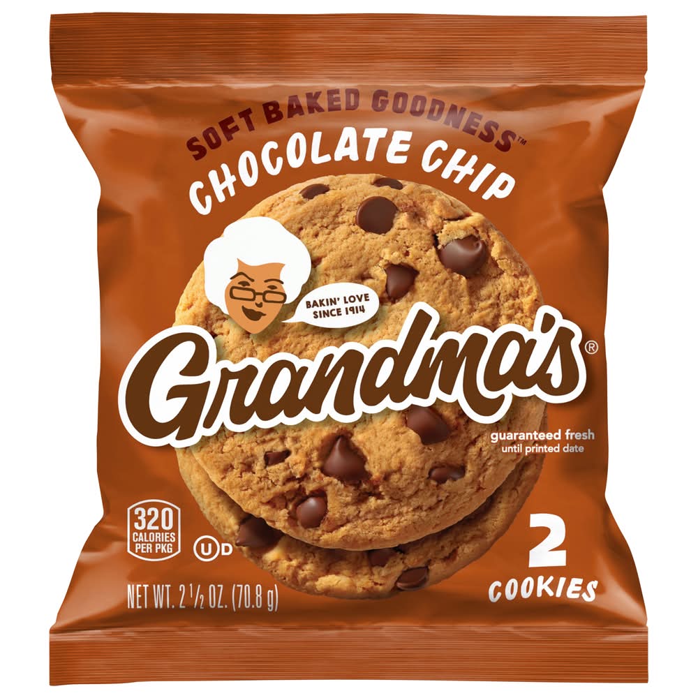 Grandma's Cookies, Chocolate Chip (2.5 oz, 2 ct)