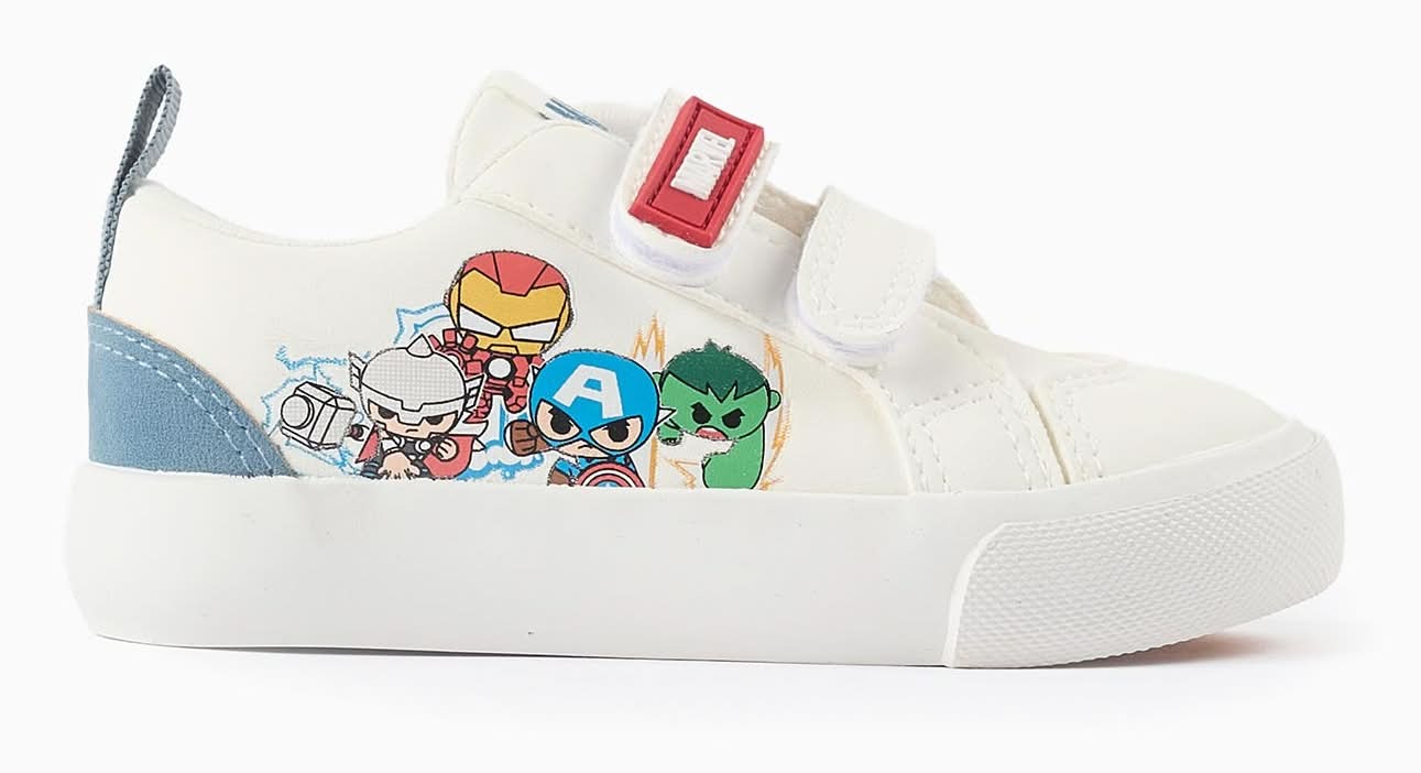 Sapatilhas Com Estampado Super Friends Para Bebé Menino, Branco (Branco - 24)
