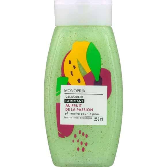 Monoprix Gel Douche Gommant Au Fruit De La Passion Le Flacon De 250 Ml