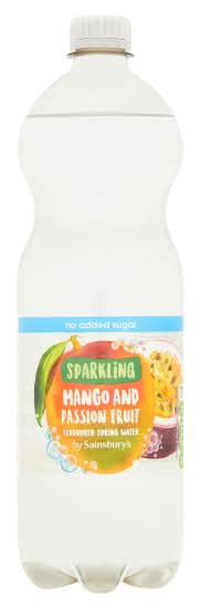 Sainsbury's Mango - Passion Fruit, Sparkling Spring Water (1L)
