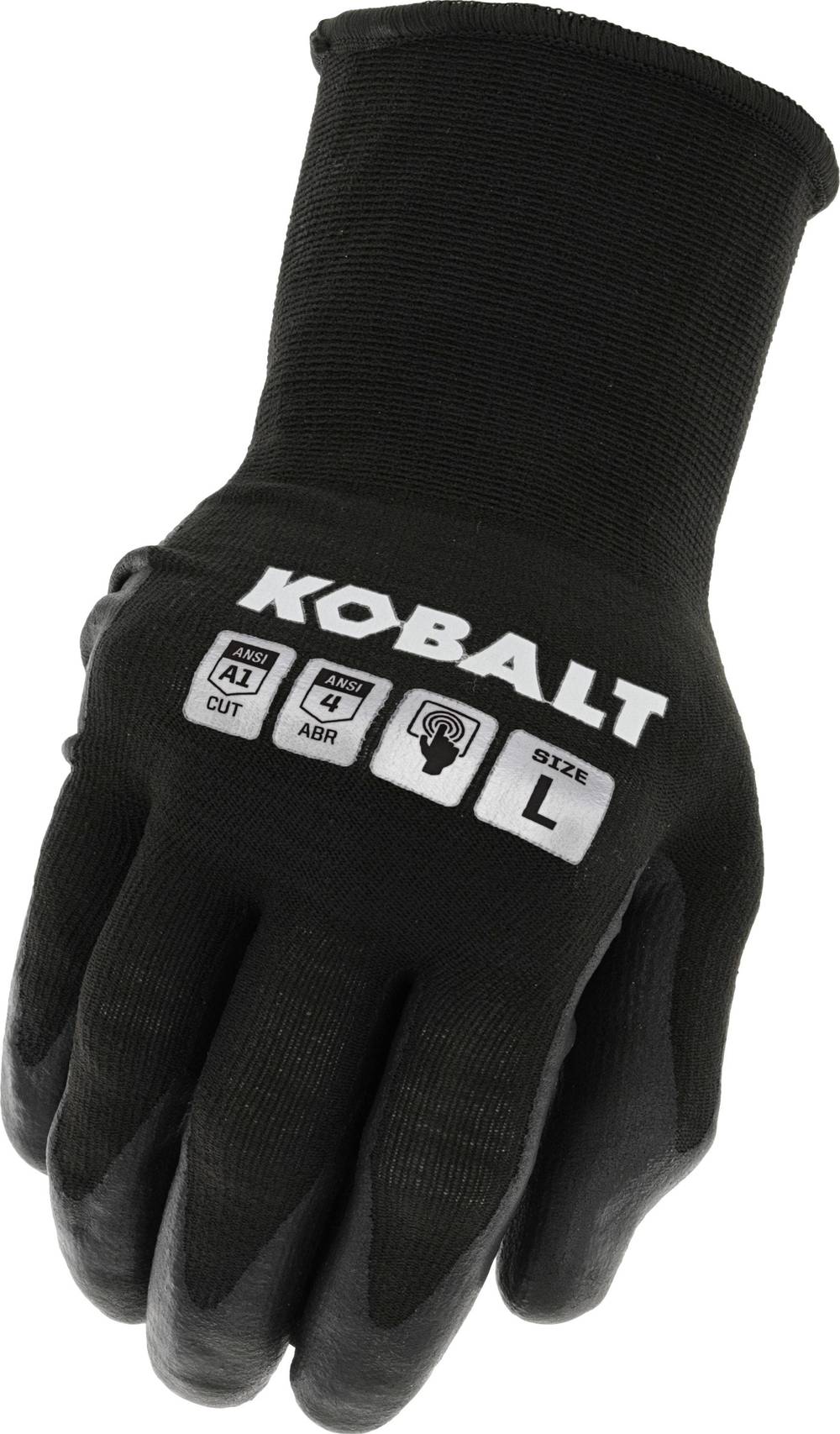 Kobalt Medium Black Nitrile Dipped Nitrile Gloves, (1-Pair) | 4964134