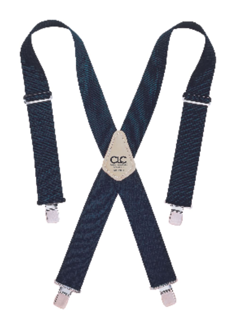 Clc 4 In. L X 2 In. W Nylon Suspenders Blue 1 Pair