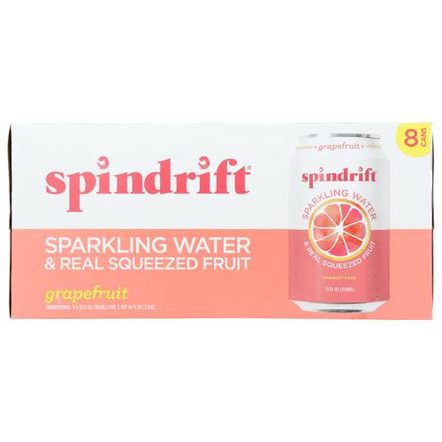 Spindrift Sparkling Water & Real Squeezed Grapefruit 8 Pack