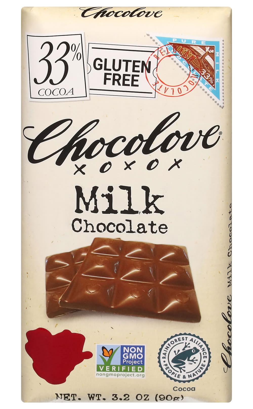 Chocolove 33% Cocoa Milk Chocolate (3.2 oz)