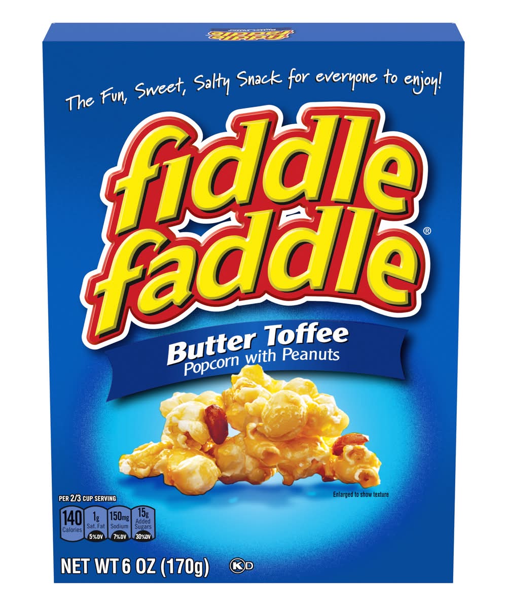 Fiddle Faddle Popcorn, Butter Toffee & Peanut (6 oz)