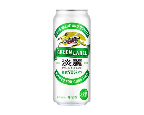 22425：キリン 淡麗 グリーンラベル 500ML缶 /  Kirin Tanrei Green Label