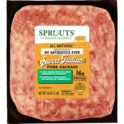 Sprouts Sweet Italian Pork Sausage No Antibiotics Ever