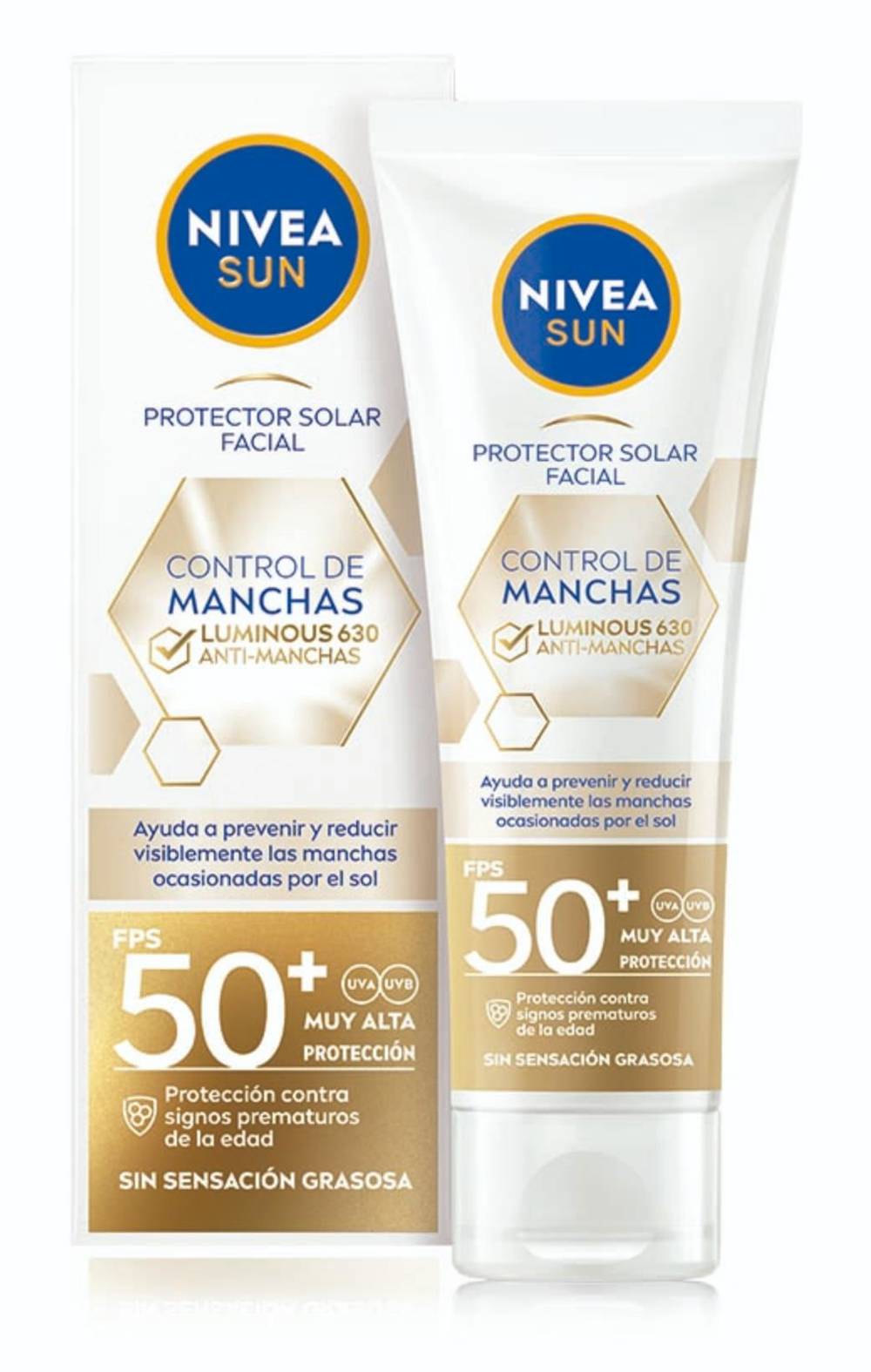 Nivea · Sun protector solar facial control de manchas con fps 50 (40 ml)