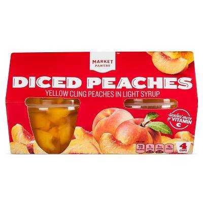 Diced Peaches in Light Syrup Cups