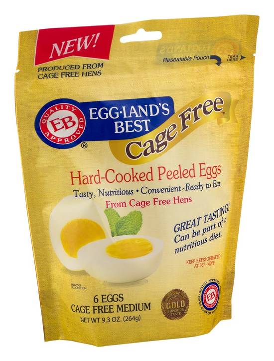 Eggland's Best Cage Free Hard-Cooked Peeled Eggs (6 eggs)