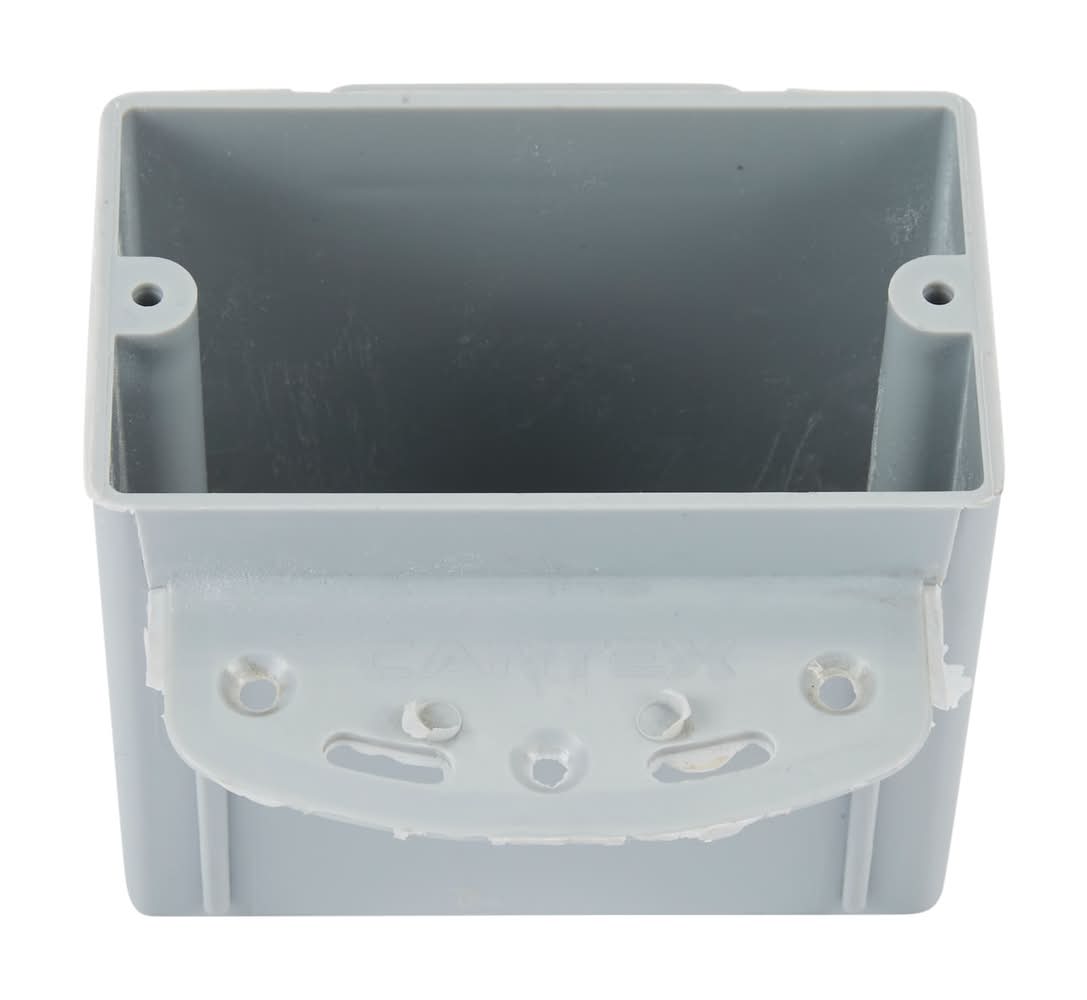 CANTEX 1 -Gang PVC New work Switch/Outlet Electrical Box