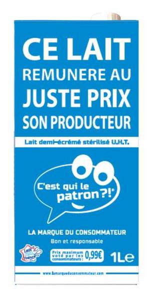 La marque du consommateur lait demi écrémé stérilisé uht (1 l)