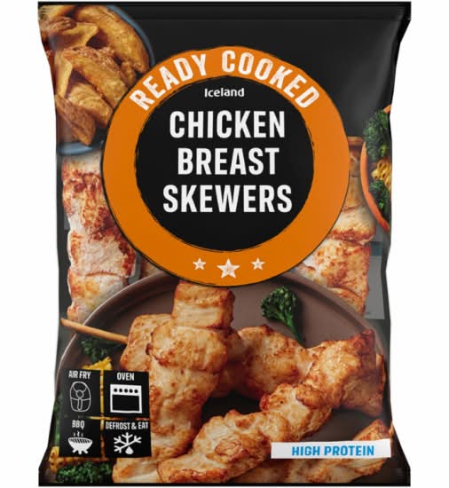 Iceland Chicken Breast Skewers (340g)