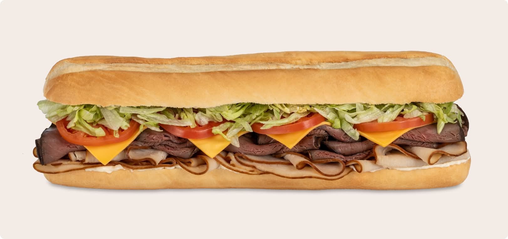 6 in Two Meat Sub