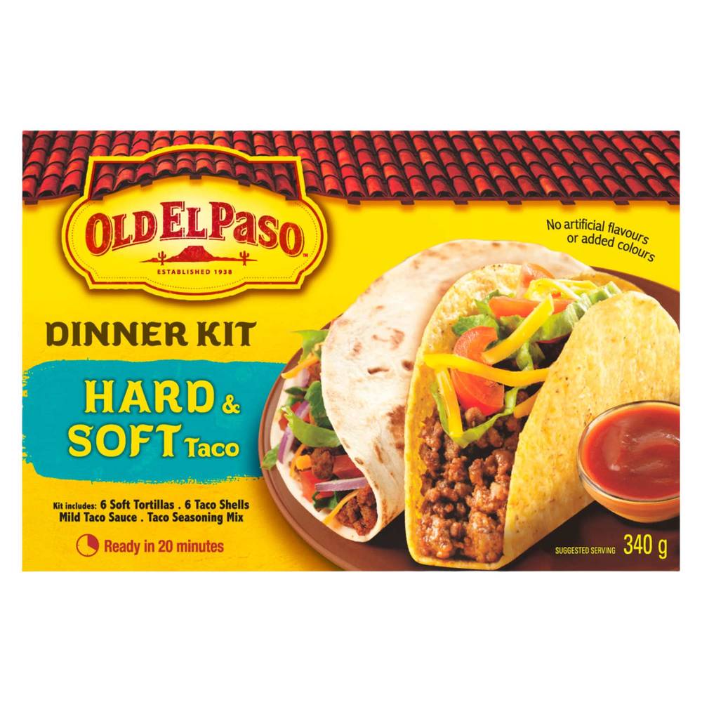 Old El Paso Hard & Soft Taco Dinner Kit (340 g)