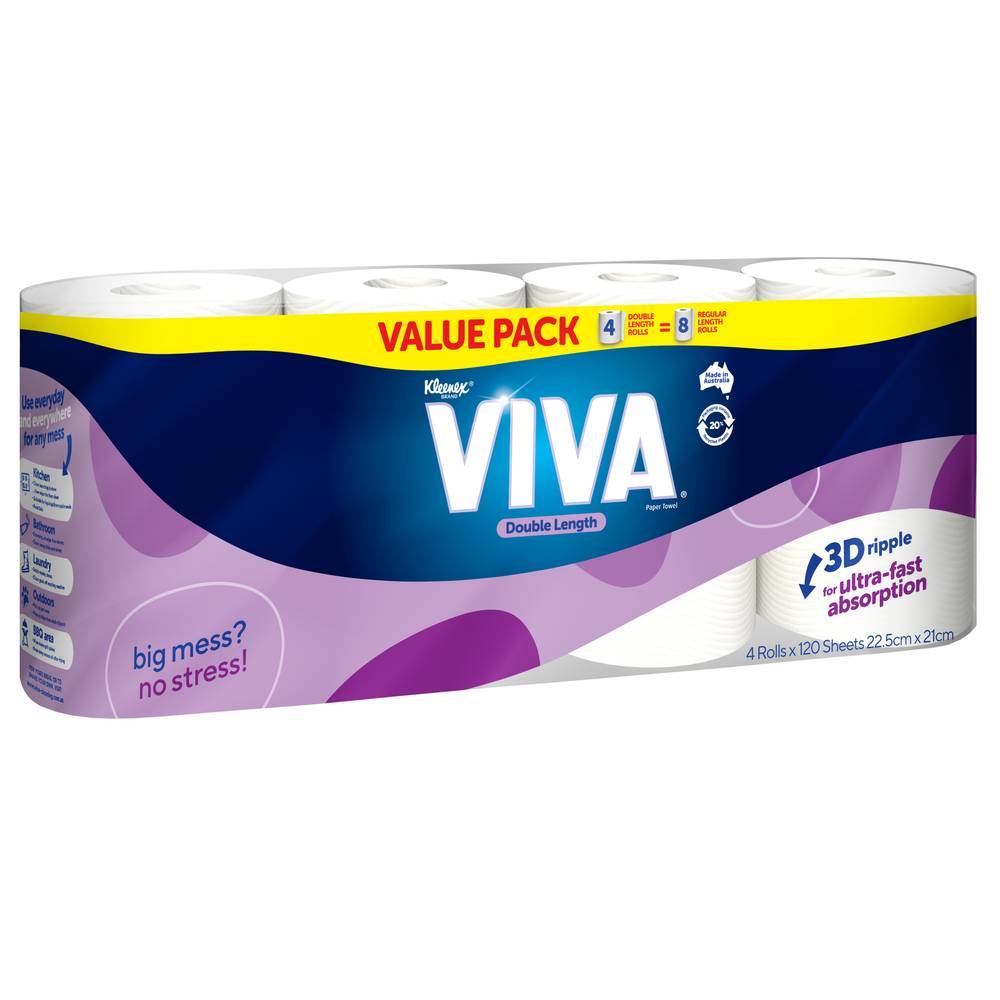 Kleenex Viva Paper Towel Double Length Delivery Near Me Order Online