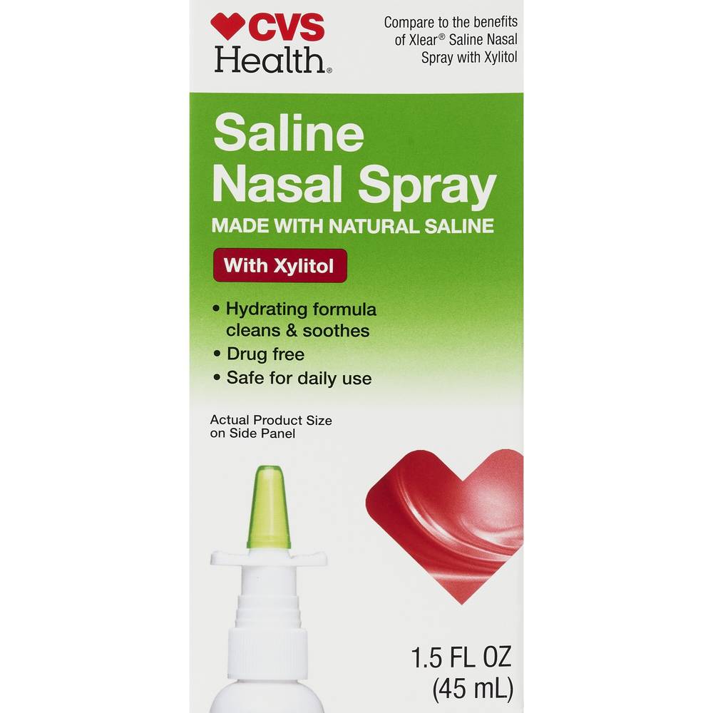 Cvs Health Saline Nasal Spray With Xylitol