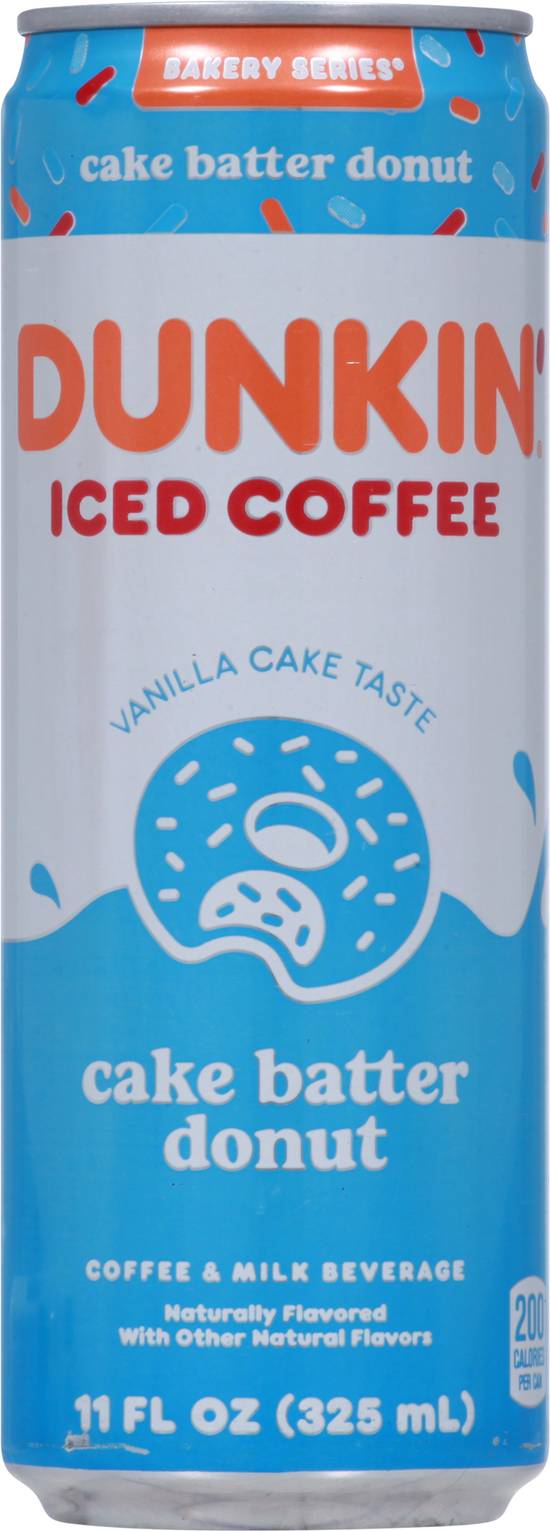 Dunkin' Vanilla Cake Batter Donut Iced Coffee (11 fl oz)