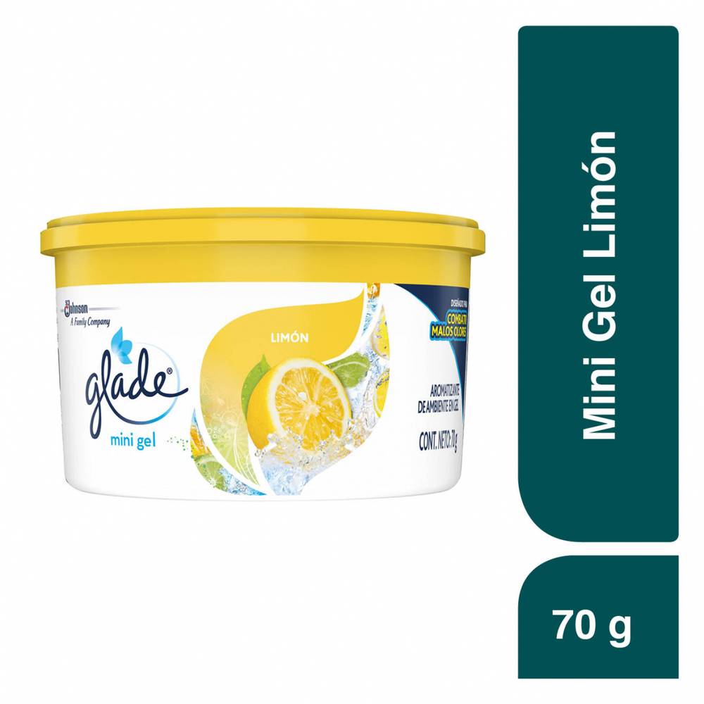 Glade aromatizante ambiental gel limón (bote 70 g)