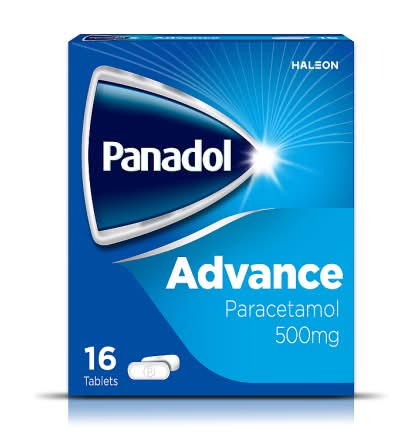 Panadol Advance 500mg Paracetamol Tablets (16 pack)