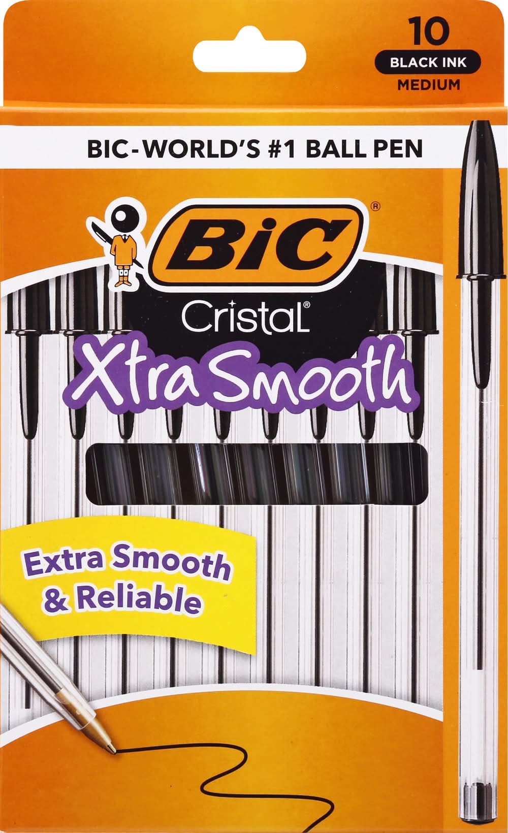 BiC Xtra Smooth Medium Black Ink Ball Pen (2.1 oz)
