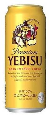 04148：サッポロ エビス 500ML缶 / Sapporo Yebisu