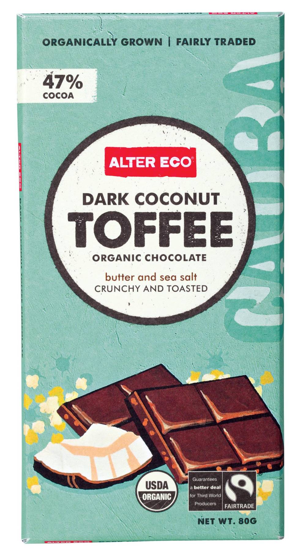Alter Eco Chocolate Dark Toffee Coconut Delivery Near Me Order Online