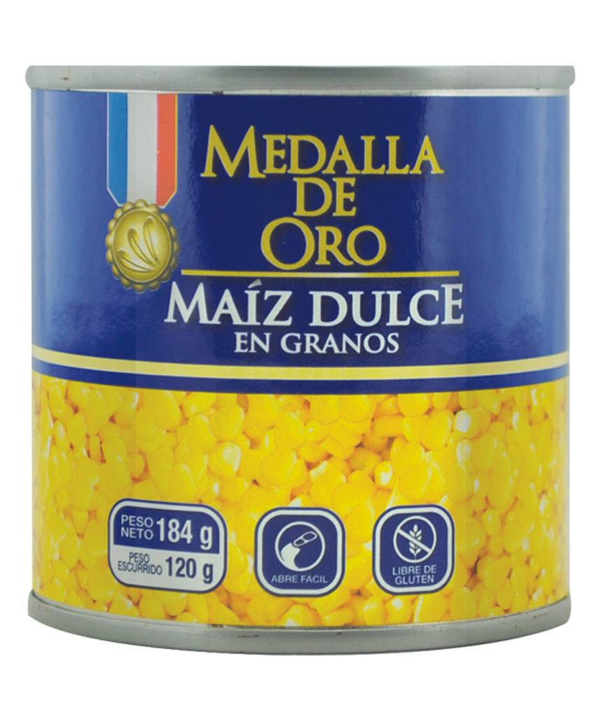 Medalla de oro maíz dulce (lata 184 g)