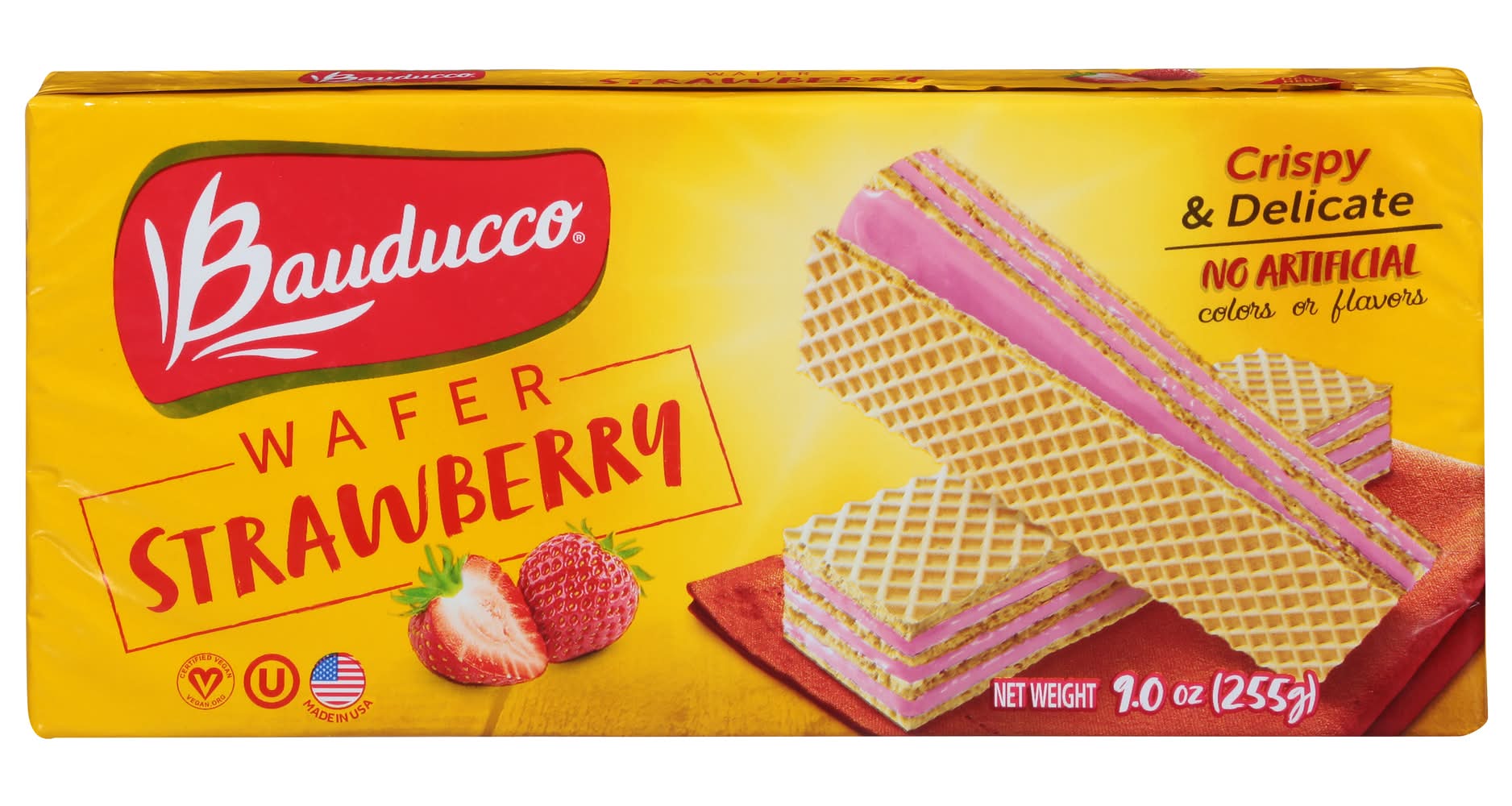 Bauducco Crispy Wafer, Strawberry (9 oz)