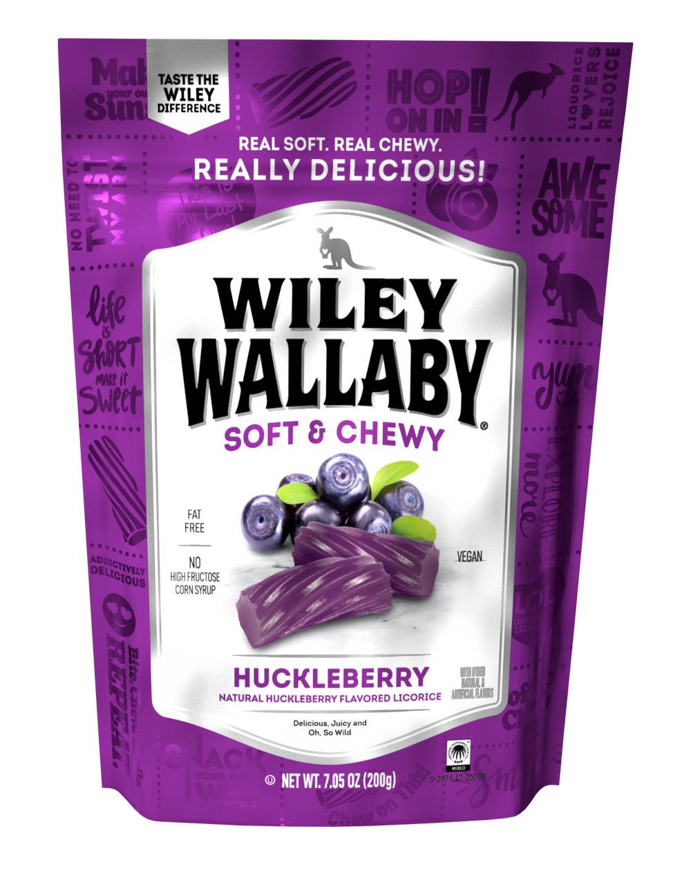 Wiley Wallaby Liquorice Huckleberry Candy (7.4 oz)