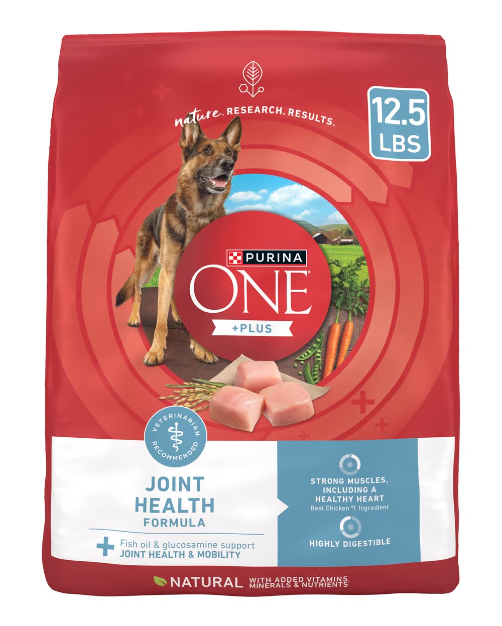 Purina One Plus Natural Dry Dog Food (12.5 lbs)