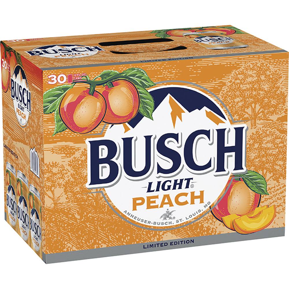 Busch Light Beer (30 ct, 12 fl oz) (peach)
