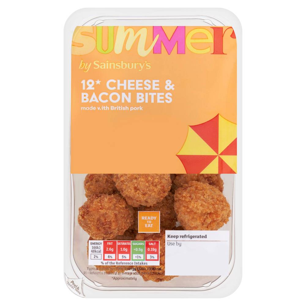 Sainsbury's Cheese & Bacon Bites x12 144g