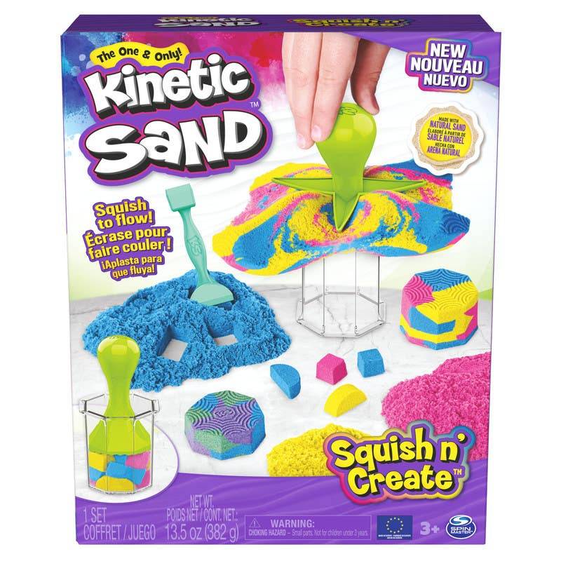 Spin Master kinetic sand aplasta y crea